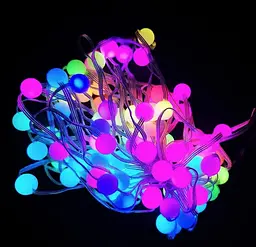Гірлянда Sun Lamp Розумна світлодіодна музична 200 LED 20 м кульки Multi різнокольорові USB керування від смартфона - мініатюра 6