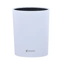 Набір ножів Bergner Naturally з підставкою білий зі сріблястим (BG-39245-WH) - мініатюра 6