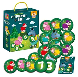 Гра настільна Vladi Toys, розважальна, Спритні вівці, Схопи 10-ку!