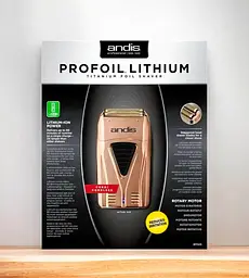Електробритва Andis Copper Profoil Lithium Titanium Foil Shaver TS-1 (AN 17225) - мініатюра 5