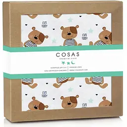 Наматрацник непромокаючий Cosas Teddy Bear 70х120 см бежевий (WaterSheet_Bear_120)