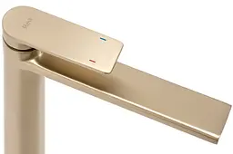 Змішувач для умивальника Rea Verso високий brushed gold REA-B6564, Золотий - мініатюра 2