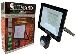 Прожектор 50Вт  із датчиком руху LED SMD 6000 K STANDARDeco ТМ LUMANO
