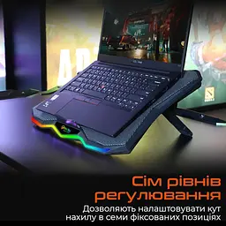 Підставка для ноутбука Meetion CP4040 Black (MT-CP4040-A) - мініатюра 7
