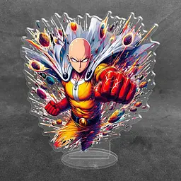 Акрилова колекційна фігурка Чібі Chibi Аніме: Ванпанчмен One-Punch Man 15 см - мініатюра 2