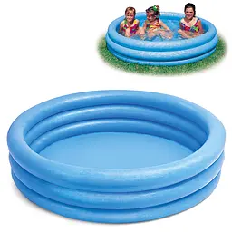 Бассейн Intex 59416 NP "Кристалл" винил, размером 114х25 см, объемом 160 л, от 2 до 8 лет (6941057402420)