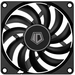 Вентилятор 80 мм ID-Cooling NO-8010-PWM чорний 80x80x10 мм 800~3000±10% об/хв 27.8 дБ 25.4CFM 4-pin(PWM)