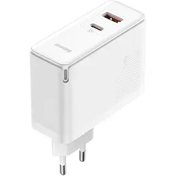 Зарядний пристрій Baseus GaN5 Pro Fast Charger C+U 100W White - мініатюра 4