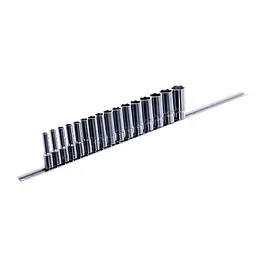 Довгі торцеві головки на планці TOPTUL 1/2" 15 шт. 8–24 мм GAAQ1606U