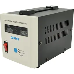 Стабілізатор напруги релейний Conter SVR-500VA/375W Q8 однофазний LED DC150-270V AC230±8% 2 x Shuko