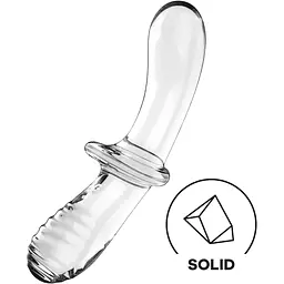 Фалоімітатор Satisfyer Double Crystal 19.6 см прозорий