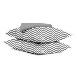 Набір наволочки і простирадло GREY ZIGZAG & SHADOW COSAS (4822052060742)