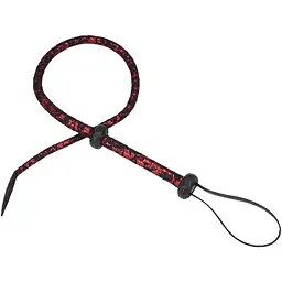 Батіг Liebe Seele Victorian Garden Lace і Vegan Leather Bull Whip 90 см чорний з червоним