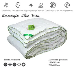 Ковдра силіконова Руно Aloe Vera, євростандарт, 220х200 см, білий (322.52Aloe Vera) - мініатюра 2
