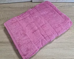 Турецький бамбуковий махровий рушник Zeron 70х140 Bamboo Pink