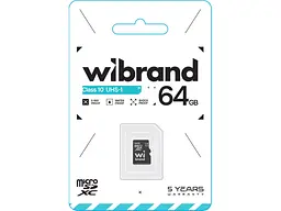 Карта пам'яті Wibrand microSD UHS-I Class 10 64 GB (WICDXU1/64GB) - мініатюра 2