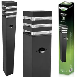 Садовий ліхтар стовпчик Lumiled Taxus 2 з датчиком руху від мережі 80 см - мініатюра 2