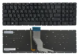 Клавіатура HP Pavilion 15-ab 15-ak 15-au 15-ar 15-aq 15-aw 15-bc 15-bk 17-ab 17-g Envy m6-ar чорна без рамки підсвітка Прямий Enter Original PRC (9Z.NC8BQ.60R)