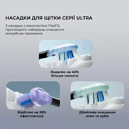 Розумна зубна електрощітка Oclean X Pro 20 Set Electric Toothbrush Black (6970810556964) - мініатюра 2