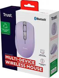 Комп'ютерна миша Trust Ozaa Compact Multi-Device WL/BT фіолетовий teh0014041 - мініатюра 7