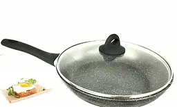 Сковорідка Benson з кришкою та мармуровим покриттям 26 см BN-492 - мініатюра 3