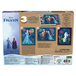 Пазл Disney Frozen дерев'яний 3 в 1 (SM98297/6066795) - мініатюра 4