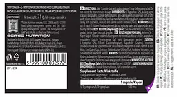 Амінокислота Scitec Nutrition Tryptophan 60 капсул - мініатюра 2