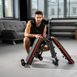 Лавка тренувальна Hop-Sport HS-1010 Pro універсальна для жиму та пресу - мініатюра 5