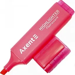 Текстмаркер Axent клин. Highlighter 1-5мм рожевий 2537-10-A - мініатюра 2