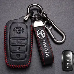 Чохол для автоключів Toyota із брелоком-карабіном, оригінал (3 кнопки №3)