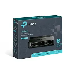 Комутатор TL-SF1016D, Black, 16-портовий, 10/100 Мбіт/с TP-Link teh0028242 - мініатюра 4