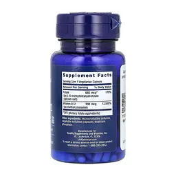 Фолієва кислота з вітаміном Б12 BioActive Folate & Vitamin B12 - 90 vcaps - мініатюра 2