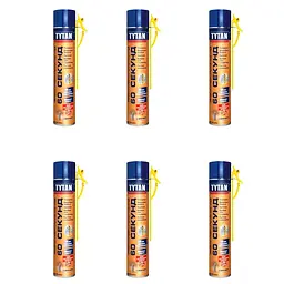 Піна-клей монтажна Tytan Professional 60 секунд 4.5 л (6 шт. x 750 мл) - мініатюра 3