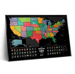 Скретч карта світу 1DEA.me Travel Map USA Black (13028) - мініатюра 5
