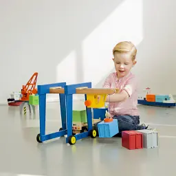 Іграшка New Classic Toys Контейнерний кран на колесах (10930) - мініатюра 2