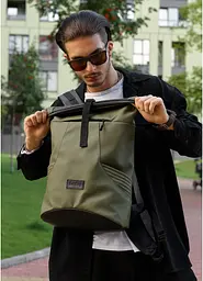 Чоловічий рюкзак Sambag RollTop X хакі 41 х 27 х 18 см (24320119m) - мініатюра 6