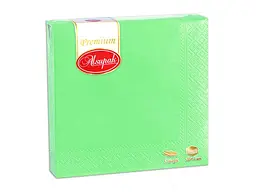 Серветка кольорова Алсу-Пак 20шт 33x33см Салатова