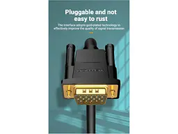 Кабель Vention VGA to VGA 1.5m Black (DAEBG) - мініатюра 5