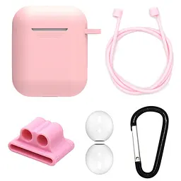 Чохол силіконовий DS Case для Apple AirPods/AirPods 2 Pink (343532333)