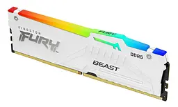 Модуль пам'яті Kingston Fury DDR5 16GB 5600MHz Beast White RGB XMP (KF556C40BWA-16) - мініатюра 3