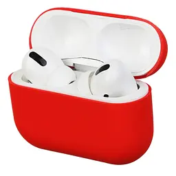 Силіконовий чохол для навушників Apple AirPods Pro, Ultrathin Silicone Case, червоний, захисний чохол, ультратонкий і легкий, захист від подряпин і пилу, м"який силікон, ArmorStandart (ARM55952)