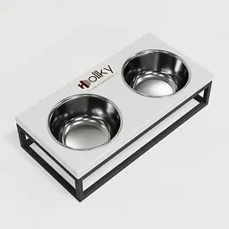 Hollky Base S — миски на підставці для маленьких собак та котів (2 × 0,45 л) - мініатюра 8