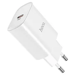Мережевий зарядний пристрій Hoco N14 Smart Charging single port PD20W charger ( EU ) Білий