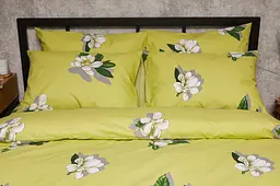 Комплект постільної білизни Moon&Star Бязь Gold Люкс Wisteria полуторний євро 160х220 наволочки 4х50х70 - мініатюра 2