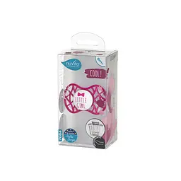 Пустушка Nuvita 7084 Air55 Cool ортодонтична 6m+ LITTLE GIRL яскраво-рожева NV7084SI - мініатюра 3