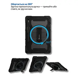 Чохол до планшета BeCover Horizontal handle Samsung Galaxy Tab S10 FE Plus (SM-X620/SM-X626) 13.1" Black (714568) - мініатюра 4