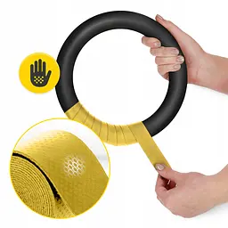 Гімнастичні кільця 4FIZJO з ABS пластику, регульовані Black/Yellow (P-5905973406109) - мініатюра 11
