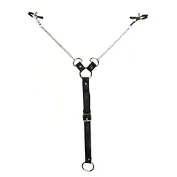 Затискачі для сосків із фіксацією на мошонці Nipple Clamps for Men Art of Sex SO5146 95020 - мініатюра 1