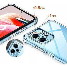 Панель BeCover Anti-Shock для Xiaomi Redmi Note 12 4G Clear (709325) - мініатюра 3