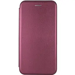Шкіряний чохол-книжка Classy для Xiaomi Redmi 9 Бордовий